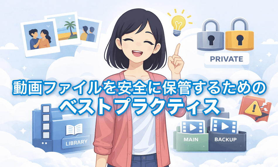 動画ファイルを安全に保管するためのベストプラクティス